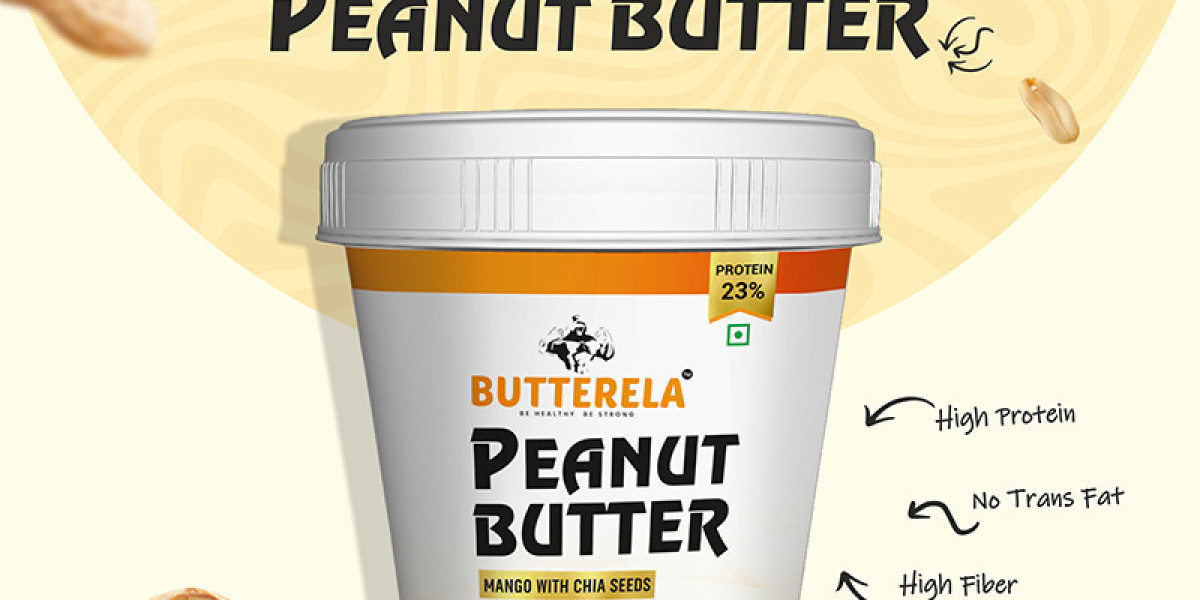 Make a tasty and healthy diet by layering mango peanut butter on it.