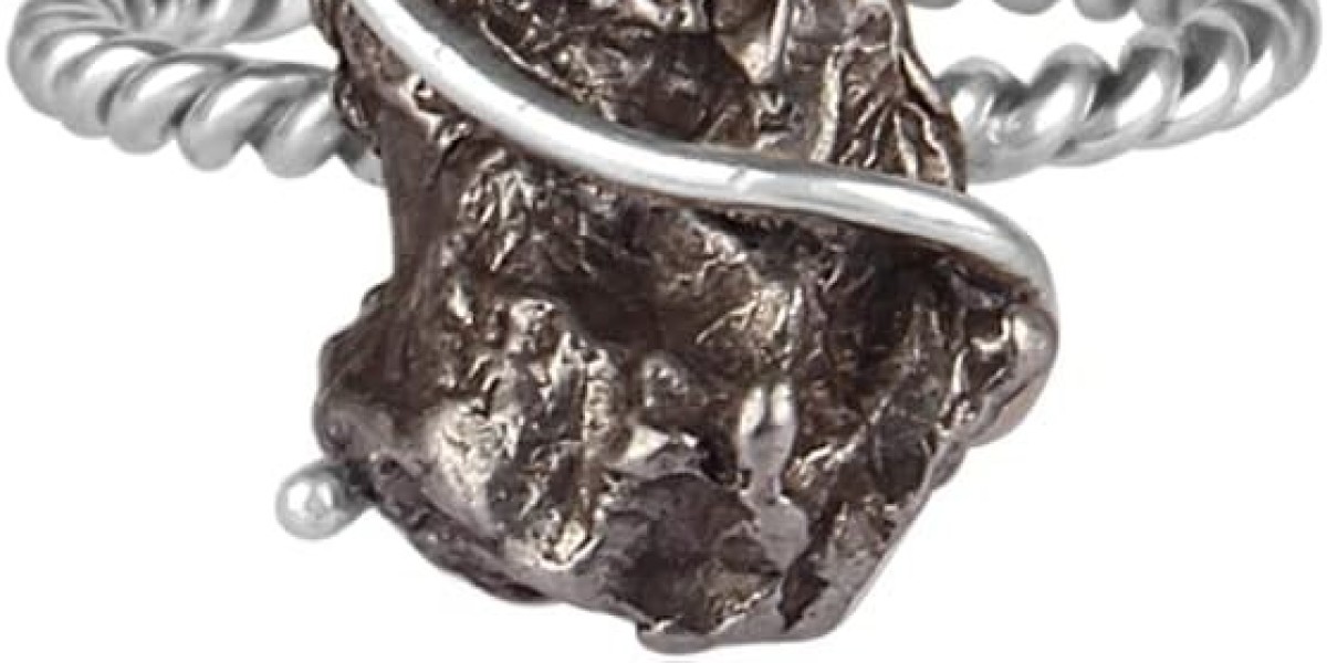 Authentic Raw Meteorite Ring: A Unique Piece of Cosmic Jewelry