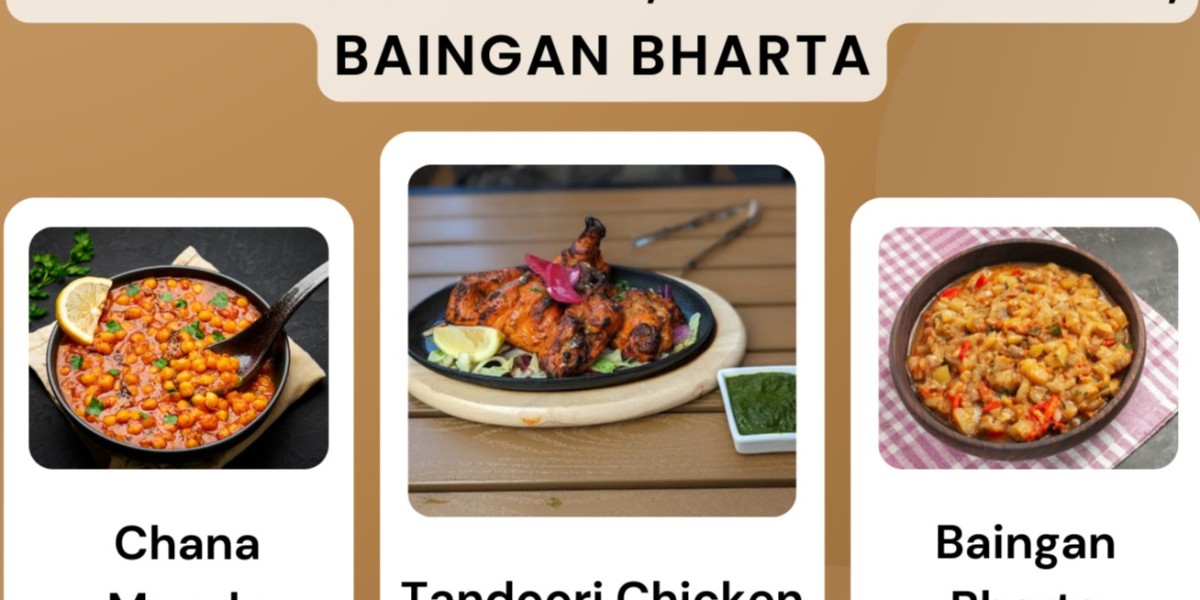 Nutritious Main Courses: Tandoori Chicken, Chana Masala, Baingan Bharta